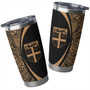 Fiji Tumbler Lauhala Circle Style Gold