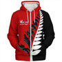 New Zealand Sherpa Hoodie Tino Rangatiratanga Anzac Day Lets We Forget