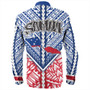 Samoa Long Sleeve Shirt Map And Seal Samoan Patterns