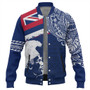 Hawaii Baseball Jacket Polynesian Tribal Flag King Kamehameha