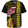 Hawaii Baseball Shirt Kanaka King Flag Kakau Style