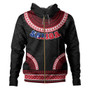 Samoa Hoodie Tribal Pattern Flag Coat Of Arms Circle