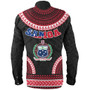 Samoa Long Sleeve Shirt Tribal Pattern Flag Coat Of Arms Circle