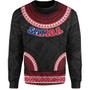 Samoa Sweatshirt Tribal Pattern Flag Coat Of Arms Circle