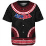 Samoa Baseball Shirt Tribal Pattern Flag Coat Of Arms Circle
