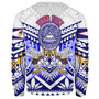 American Samoa Sweatshirt Custom American Samoa Seal And Eagle Polynesian Tattoo