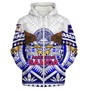 American Samoa Sherpa Hoodie Custom American Samoa Seal And Eagle Polynesian Tattoo