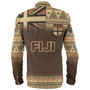 Fiji Long Sleeve Shirt Flag Color With Traditional Patterns Ver 2