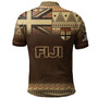 Fiji Polo Shirt Flag Color With Traditional Patterns Ver 2