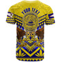 American Samoa T-Shirt Custom American Samoa Seal And Eagle Polynesian Tattoo Yellow