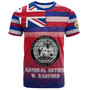 Hawaii Admiral Arthur W. Radford High School T-Shirt Flag Color With Traditional Patterns
