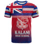 Hawaii Kalani High School T-Shirt Flag Color With Traditional Patterns