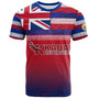 Hawaii Kauai High School T-Shirt Flag Color With Traditional Patterns