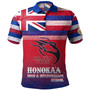 Hawaii Honokaʻa High & Intermediate School Polo Shirt Flag Color With Traditional Patterns