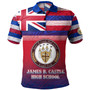 Hawaii James B. Castle High School Polo Shirt Flag Color With Traditional Patterns