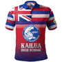 Hawaii Kailua High School Polo Shirt Flag Color With Traditional Patterns