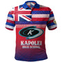 Hawaii Kapolei High School Polo Shirt Flag Color With Traditional Patterns