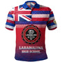 Hawaii Lahainaluna High School Polo Shirt Flag Color With Traditional Patterns