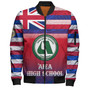 Hawaii Aiea High School Bomber Jacket Flag Color With Traditional Patterns