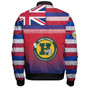 Hawaii Hana High and Elementary School Bomber Jacket Flag Color With Traditional Patterns