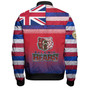 Hawaii Henry Perrine Baldwin High School Bomber Jacket Flag Color With Traditional Patterns