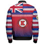 Hawaii Kahuku High & Intermediate School Bomber Jacket Flag Color With Traditional Patterns