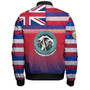 Hawaii King Kekaulike High School Bomber Jacket Flag Color With Traditional Patterns