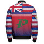 Hawaii Pāhoa High & Intermediate High School Bomber Jacket Flag Color With Traditional Patterns
