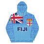 Fiji Hoodie - Flag Color With Traditional Patterns Reorder