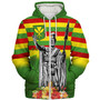 Hawaii Sherpa Hoodie Hawaii King With Flag Color With Traditional Patterns