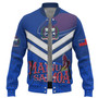 Samoa Baseball Jacket Samoa Tradition Patterns With Rugby Ball