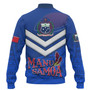 Samoa Baseball Jacket Samoa Tradition Patterns With Rugby Ball