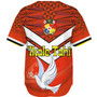 Tonga Baseball Shirt Tonga Tradition Patterns With Rugby Ball