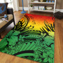 Hawaii Area Rug Map Polynesian Tattoo Tropical Summer