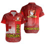 Tonga Custom Personalised Short Sleeve Shirt Tongan Flag Rugby Pride Style