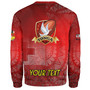 Tonga Custom Personalised Sweatshirt Tongan Flag Rugby Pride Style