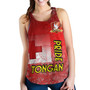 Tonga Custom Personalised Women Tank Tongan Flag Rugby Pride Style