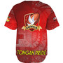 Tonga Custom Personalised Baseball Shirt Tongan Flag Rugby Pride Style