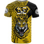 Hawaii T-Shirt Custom McKinley High School Tigers Black and Gold Polynesian Style