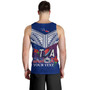 Samoa Custom Personalised Tank Top Toa Samoa Teuilia Flowers Style