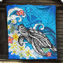 Hawaii Premium Quilt Turtle With Plumeria Flowers