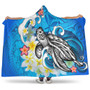 Hawaii Hooded Blanket Turtle With Plumeria Flowers