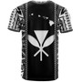 Hawaii Custom Personalised T-Shirt King Kamekameha Black and White Polynesian