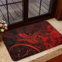 Hawaii Door Mat Turtle Polynesian With Hibiscus Flower