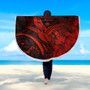 Hawaii Beach Blanket Turtle Polynesian With Hibiscus Flower