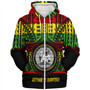 Hawaii Sherpa Hoodie  Admiral Arthur W. Radford Reggae Color Polynesian