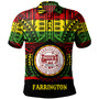 Hawaii Polo Shirt Farrington High School Reggae Color Polynesian