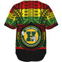 Hawaii Baseball Shirt Hana High and Elementary School Reggae Color Polynesian