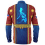 Philippines Filipinos Custom Personalised Long Sleeve Shirt Tribal Sun Traditional Patterns