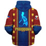 Philippines Filipinos Custom Personalised Sherpa Hoodie Tribal Sun Traditional Patterns